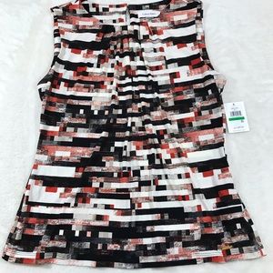Calvin Klein Fall Colors Sleeveless Top